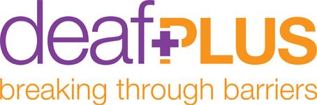 deafPLUS logo deafPLUS logo